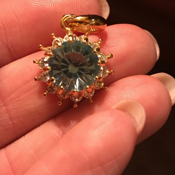 Topaz & Diamonique 24K plated, Nolan Miller Neckla - Picture 4 of 8